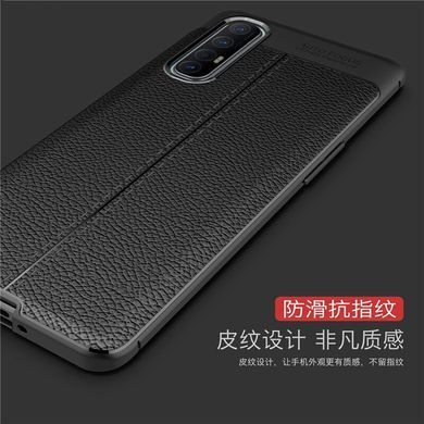 Защитный чехол Leather для Oppo Reno 3 Pro Черный