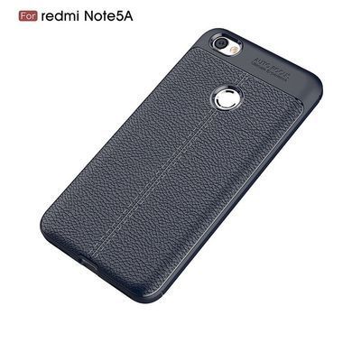 Защитный чехол Leather для Xiaomi Redmi Note 5A / Note 5A Prime Синий