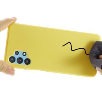 Захисний чохол Liquid Case Full Cover для Samsung A325F Galaxy A32 4G Жовтий