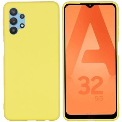 Захисний чохол Liquid Case Full Cover для Samsung A325F Galaxy A32 4G Жовтий