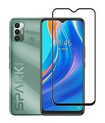 Защитное стекло Ceramic для Tecno Spark 7 Черный