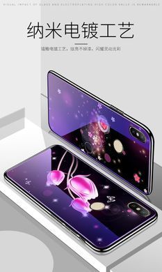 Захисний чохол Fantasy з глянцевими торцями для Xiaomi Mi6X / Mi A2 (квіти) Малиновий
