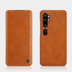 Чохол-книжка Nillkin Qin для Xiaomi Mi Note 10 / Mi Note 10 Pro / Mi CC9 Pro Коричневий
