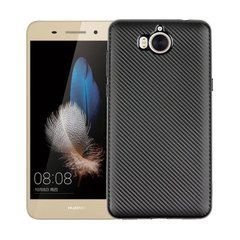 Защитный чехол Carbon TPU для Huawei Y5 2017 Черный