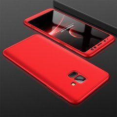 Защитный чехол GKK Full 360 для Samsung A530 Galaxy A8 2018 Красный