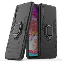 Защитный чехол Strong Guard Ring для Samsung A705F Galaxy A70 2019 Черный