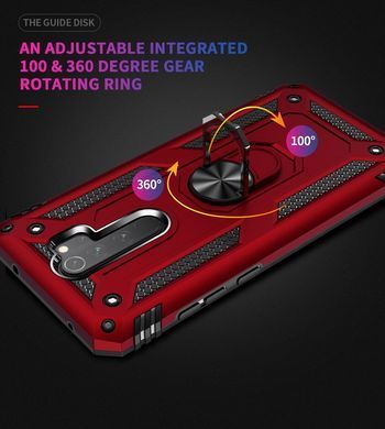 Захисний чохол Kvadrat Ring для Xiaomi Redmi Note 8 Pro Сріблястий