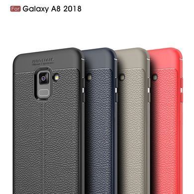 Защитный чехол Leather для Samsung A530 Galaxy A8 2018 Черный