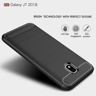 Защитный чехол Slim TPU для Samsung Galaxy J7 2018 Черный