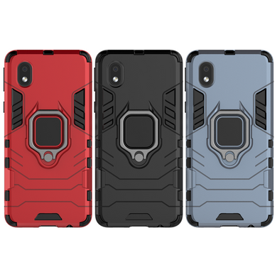 Защитный чехол Strong Guard Ring для Samsung A013F Galaxy A01 Core / M013F Galaxy M01 Core Navy