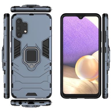 Защитный чехол Strong Guard Ring для Samsung A325F Galaxy A32 4G Navy