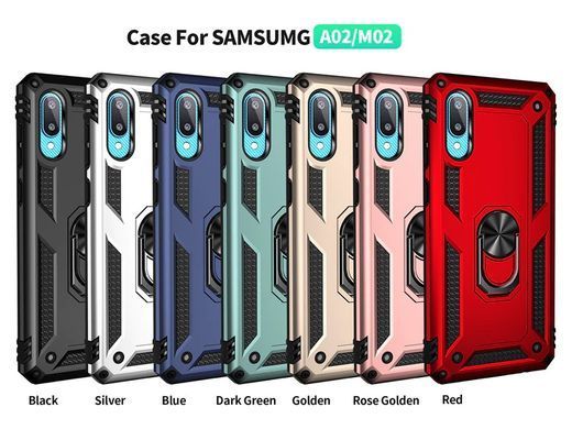 Защитный чехол Kvadrat Ring для Samsung A022F Galaxy A02 Темно-синий