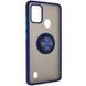 Захисний чохол Ring Buttons для ZTE Blade A51 Синій