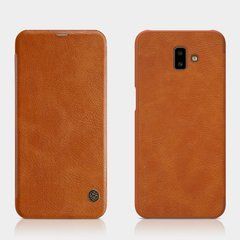 Чехол-книжка Nillkin Qin для Samsung J610 Galaxy J6 Plus 2018 Коричневый