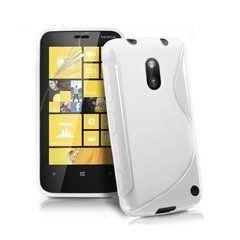 Чехол TPU S-line для Nokia Lumia 620 Белый