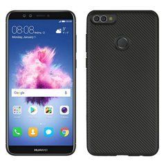 Защитный чехол Carbon TPU для Huawei Y7 Prime 2018 Черный