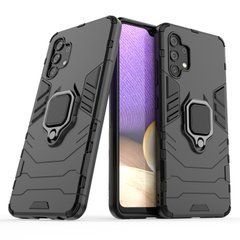 Защитный чехол Strong Guard Ring для Samsung A325F Galaxy A32 4G Черный
