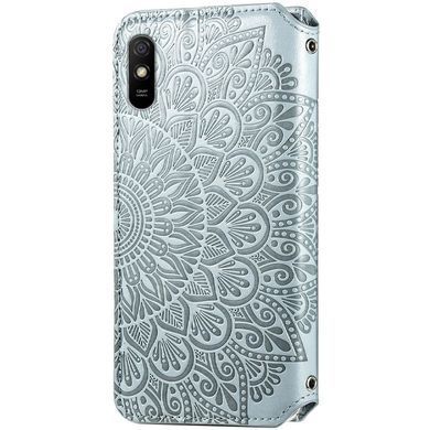 Чохол-книжка Flower Book для Xiaomi Redmi 9A Сірий