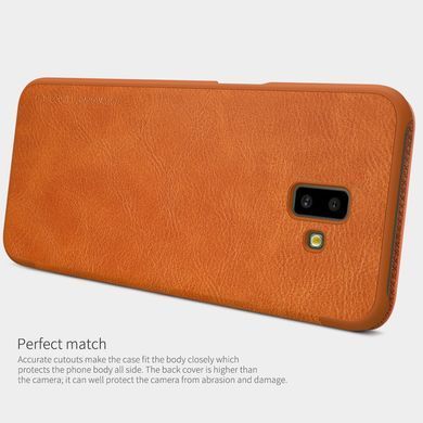 Чохол-книжка Nillkin Qin для Samsung J610 Galaxy J6 Plus 2018 Коричневий