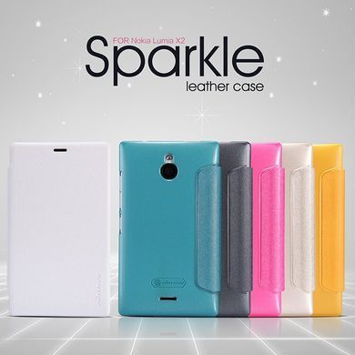 Чехол-книжка Nillkin Sparkle для Nokia X2 Белый