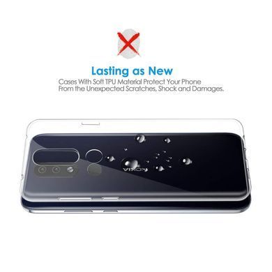 TPU чехол Strong Clear 0,5mm для Nokia 2.4 Прозрачный