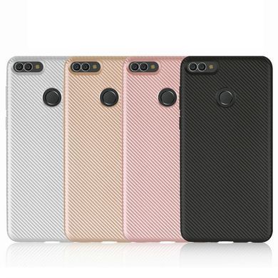Защитный чехол Carbon TPU для Huawei Y7 Prime 2018 Черный