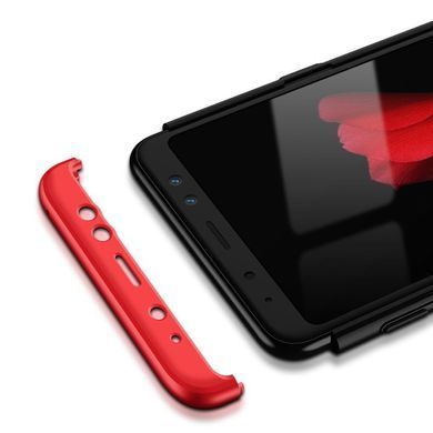 Захисний чохол GKK Full 360 для Samsung A530 Galaxy A8 2018 Чорний / Червоний