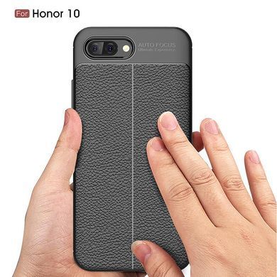 Защитный чехол Leather для Huawei Honor 10 Черный