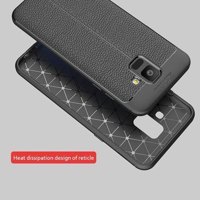 Защитный чехол Leather для Samsung A600 Galaxy A6 2018 Красный