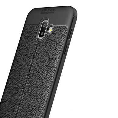 Захисний чохол Leather для Samsung J610 Galaxy J6 Plus 2018 Чорний