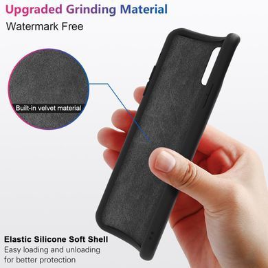 Защитный чехол Liquid Case Full Cover для Samsung A715F Galaxy A71 2020 Черный