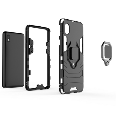 Защитный чехол Strong Guard Ring для Samsung A013F Galaxy A01 Core / M013F Galaxy M01 Core Черный