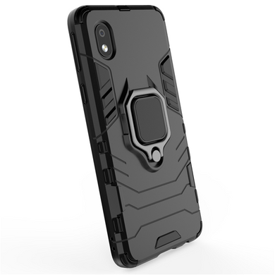 Защитный чехол Strong Guard Ring для Samsung A013F Galaxy A01 Core / M013F Galaxy M01 Core Черный