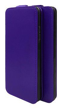 Чехол из натуральной кожи Genuine Leather Flip для LG K10 2017 Фиолетовый