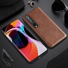 Защитный чехол X-level Earl III для Xiaomi Mi 10 Коричневый