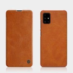 Чехол-книжка Nillkin Qin для Samsung A515F Galaxy A51 2020 Коричневый
