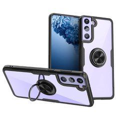 Защитный чехол Crystal Ring для Samsung Galaxy S21 Черный