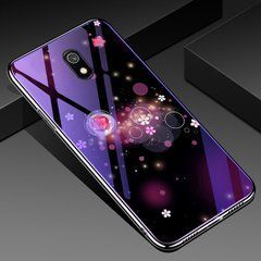 Защитный чехол Fantasy с глянцевыми торцами для Xiaomi Redmi 8A (цветы) Малиновый