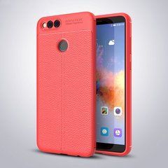 Захисний чохол Leather для Huawei Honor 7X Червоний