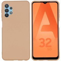Защитный чехол Liquid Case Full Cover для Samsung A325F Galaxy A32 4G Бежевый