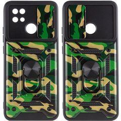 Защитный чехол Camo Ring Lock для Xiaomi Redmi 9C / Redmi 10A Зеленый