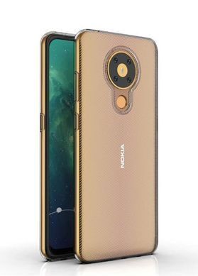 TPU чехол Strong Clear 0,5mm для Nokia 5.3 Прозрачный