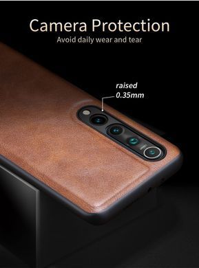Защитный чехол X-level Earl III для Xiaomi Mi 10 Коричневый