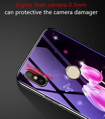 Защитный чехол Fantasy с глянцевыми торцами для Xiaomi Mi6X / Mi A2 (тюльпаны) Розовый