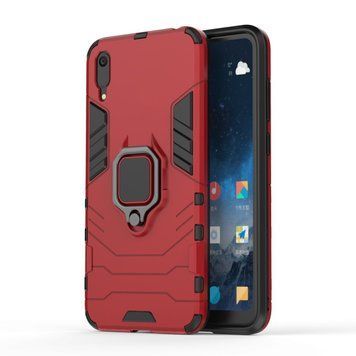 Защитный чехол Strong Guard Ring для Huawei Y6 Pro 2019 (без вырез под сканер) / Huawei Y6 2019 / Huawei Honor 8A Красный