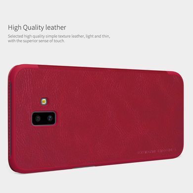 Чехол-книжка Nillkin Qin для Samsung J610 Galaxy J6 Plus 2018 Красный