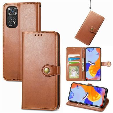 Чохол-книжка Polera Book для Xiaomi Redmi Note 11 / Note 11S Коричневий