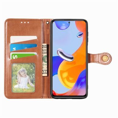 Чохол-книжка Polera Book для Xiaomi Redmi Note 11 / Note 11S Коричневий