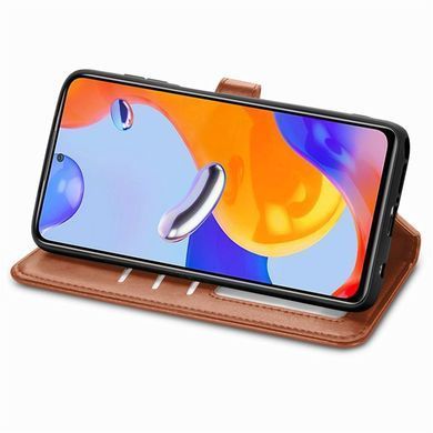 Чохол-книжка Polera Book для Xiaomi Redmi Note 11 / Note 11S Коричневий