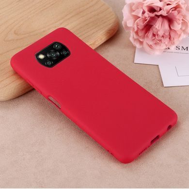 Защитный чехол Liquid Case Full Cover для Xiaomi Poco X3 / X3 NFC / X3 Pro Красный